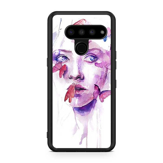 Butterfly Face LG V50 ThinQ 5G Case Butterfly Face LG V50 ThinQ 5G Case