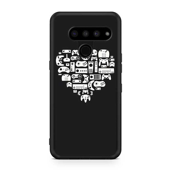 Gaming Stick in Hearth Pattern LG V50 ThinQ 5G Case Gaming Stick in Hearth Pattern LG V50 ThinQ 5G Case