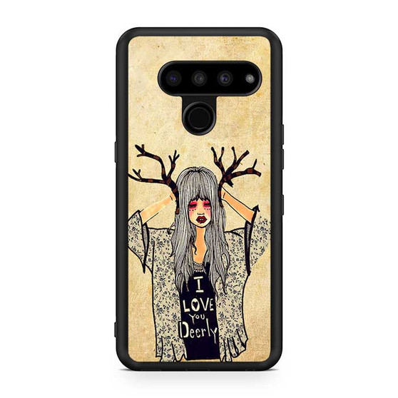 I love you deerly LG V50 ThinQ 5G Case I love you deerly LG V50 ThinQ 5G Case