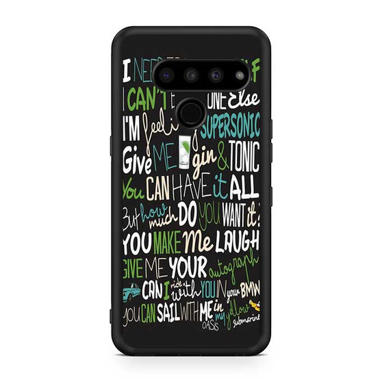 Oasis Lyrics LG V50 ThinQ 5G Case