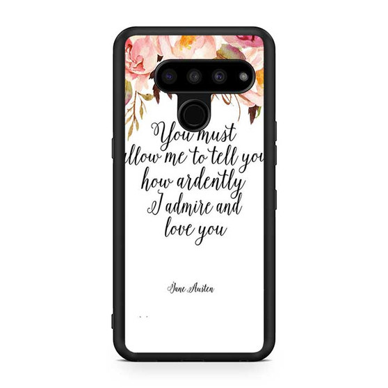 pride and prejudice Jane Austin LG V50 ThinQ 5G Case