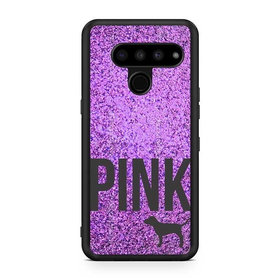 Purple Glitter Victoria's Secret LG V50 ThinQ 5G Case