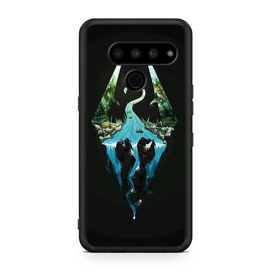 Skyrim Logo in Nature LG V50 ThinQ 5G Case