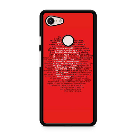 Che Guevara in Red Word Google Pixel 3 | Pixel 3A | Pixel 3 XL | Pixel 3A XL Case