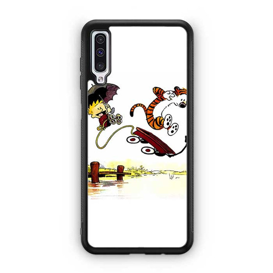 Calvin and Hobbes Playing Together Samsung Galaxy A50 Case