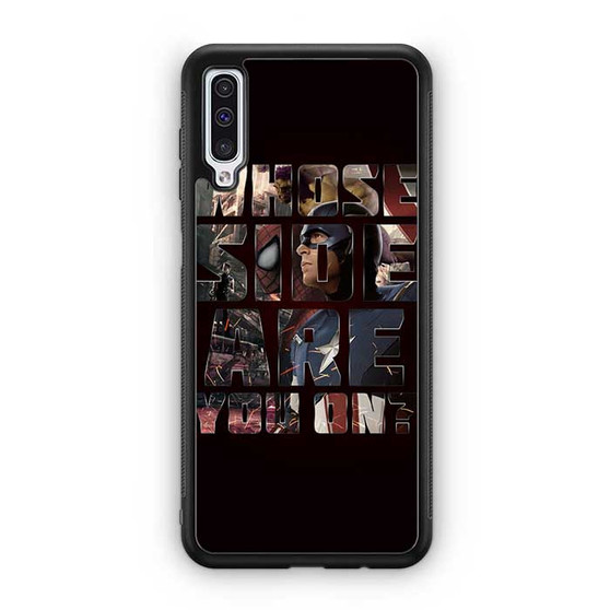 Captai america who side are you Samsung Galaxy A50 Case