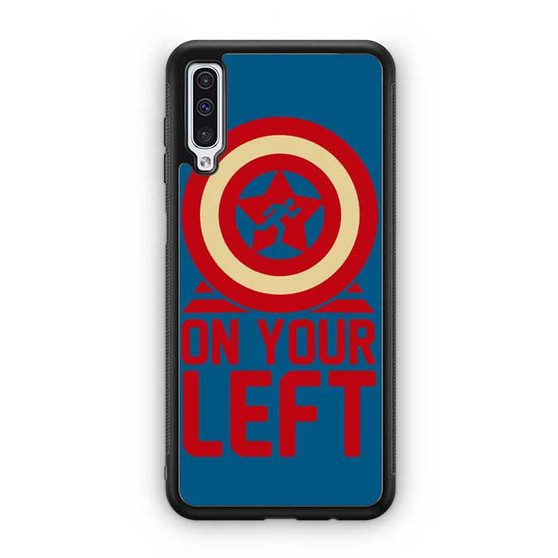 On your left captain america 2 Samsung Galaxy A50 Case