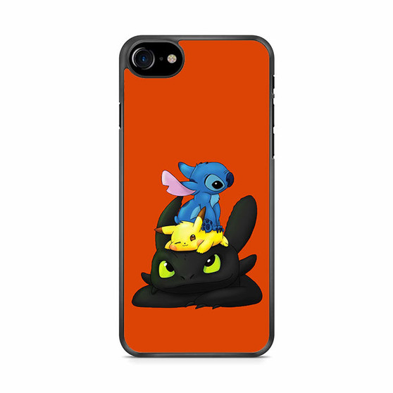 Stitch Pikachu Toothless Cute iPhone SE 2020 Case