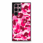 Bape Pink Camo Samsung Galaxy S22 Ultra Case