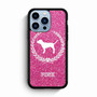 Glitter Pink Dog Logo iPhone 13 Pro Max Case