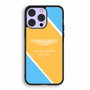 Aston Martin Light Yellow Blue iPhone 14 | iPhone 14 Plus | iPhone 14 Pro | iPhone 14 Pro Max Case