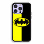 Batman Old Logo With Black & Yellow Background iPhone 14 | iPhone 14 Plus | iPhone 14 Pro | iPhone 14 Pro Max Case