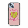 I Love Softball iPhone 14 Case