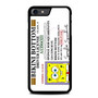 Spongebob Squarepants Driver License iPhone SE 2022 Case