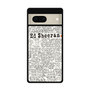 Ed Sheeran All Lyrics Google Pixel 7 | Google Pixel 7 Pro Case