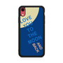 I love You to the Moon in Blue iPhone XR Case
