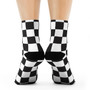 Chekerboard Pattern Crew Crew Socks