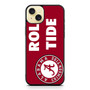 Alabama Crimson Roll Tide football 3 iPhone 15 Plus Case