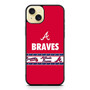 Atlanta Braves Label iPhone 15 Plus Case