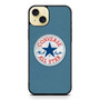 blue texture converse iPhone 15 Plus Case