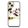 Calvin and Hobbes Playing Together iPhone 15 Plus Case