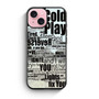 Coldplay Lyrics Fix You iPhone 15 Case