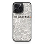 Ed Sheeran All Lyrics iPhone 15 Pro Max Case