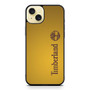 Gold timberland iPhone 15 Plus Case