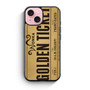 golden ticket willy wonka iPhone 15 Case