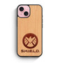 shield wood iPhone 15 Case