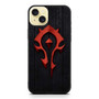 Warcraft With Wooden Pattern Background iPhone 15 Plus Case
