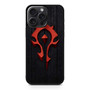 Warcraft With Wooden Pattern Background iPhone 15 Pro Max Case