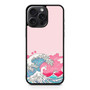 Ocean Wave in Pink Art iPhone 15 Pro Max Case