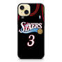 Sixers Iverson Jersey iPhone 15 Plus Case