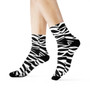Zebra Pattern Crew Crew Socks