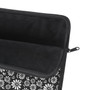 Black & White Floral Laptop Sleeve
