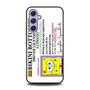 Spongebob Squarepants Driver License Samsung Galaxy A54 5G Case