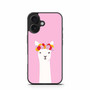 Pink Alpaca iPhone 16 Case