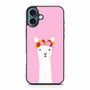 Pink Alpaca iPhone 16 Plus Case