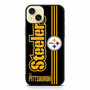 Pittsburgh Steelers Stripe iPhone 15 Plus Case