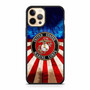 United States Marine Corps on USA Flag iPhone 12 Pro and iPhone 12 Pro Max Case
