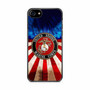 United States Marine Corps on USA Flag iPhone SE 2020 Case