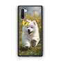 Cute puppy catching butterfly Samsung Galaxy Note 10 Case
