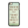 Piglet And Pooh Quotes iPod Touch 6 Case