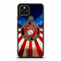 United States Marine Corps on USA Flag Google Pixel 5 | Pixel 5a 5G Case