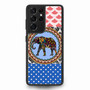 elephant aztec floral art Samsung Galaxy S21 Ultra Case
