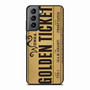 golden ticket willy wonka Samsung Galaxy S21 Case
