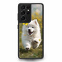 Cute puppy catching butterfly Samsung Galaxy S21 Ultra Case