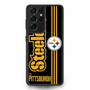 Pittsburgh Steelers Stripe Samsung Galaxy S21 Ultra Case