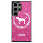 Glitter Pink Dog Logo Samsung Galaxy S25 Ultra Case